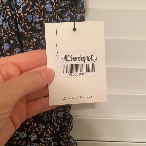 NWT Hello Molly Floral Ruched Mini Dress - Picture 7 of 10